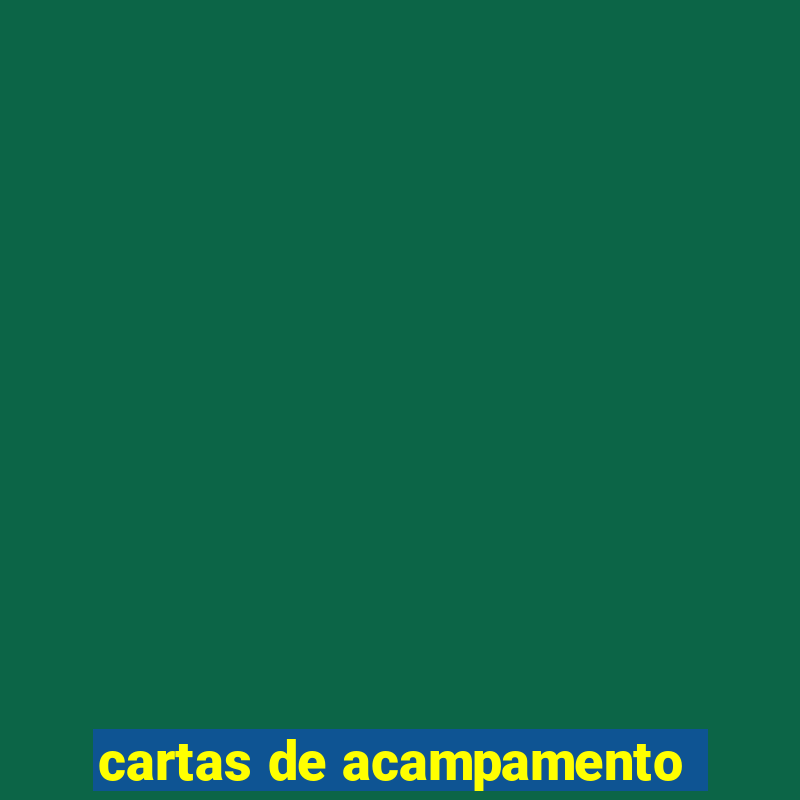 cartas de acampamento