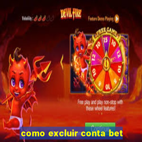 como excluir conta bet