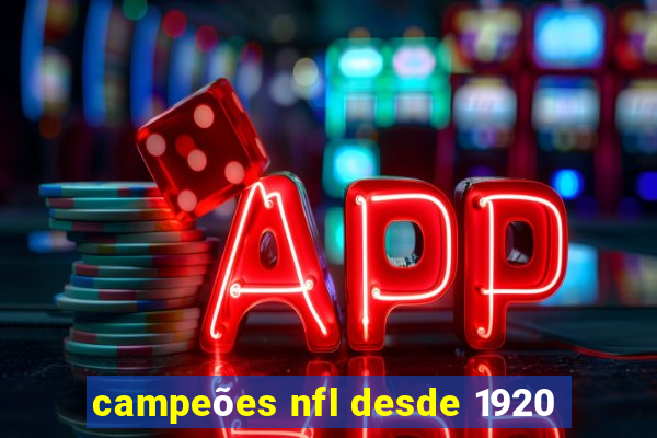 campeões nfl desde 1920